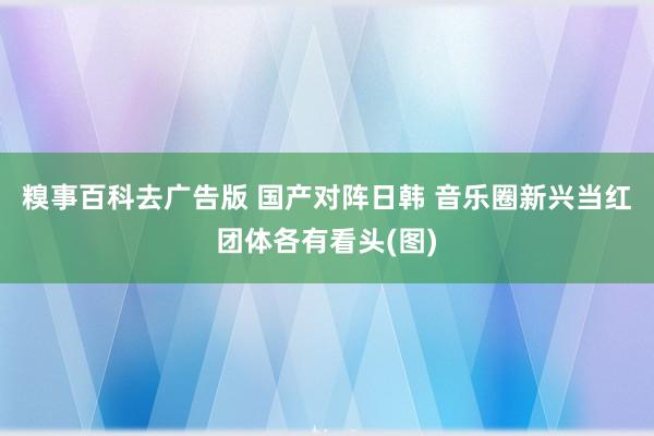 糗事百科去广告版 国产对阵日韩 音乐圈新兴当红团体各有看头(图)